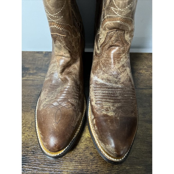 NEW Cody James Larsen Western Boots Medium Toe ~ Distressed Brown Men's Sz 9D - Picture 4 of 12